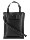 Viva Bow Mini Tote Bag Black - SALVATORE FERRAGAMO - BALAAN 1