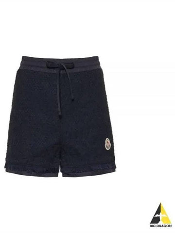 2B00007 597NZ 778 Logo Patch Cotton Shorts - MONCLER - BALAAN 1