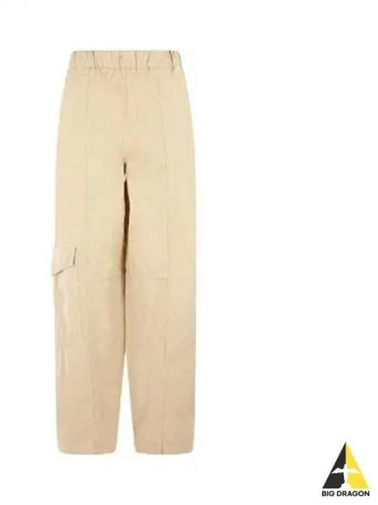 Women s Cargo Pants Beige F8073 - GANNI - BALAAN 1