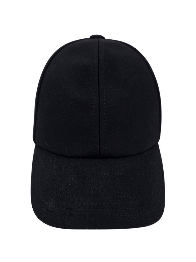 Signature Logo Wool Ball Cap Black - COURREGES - BALAAN 3