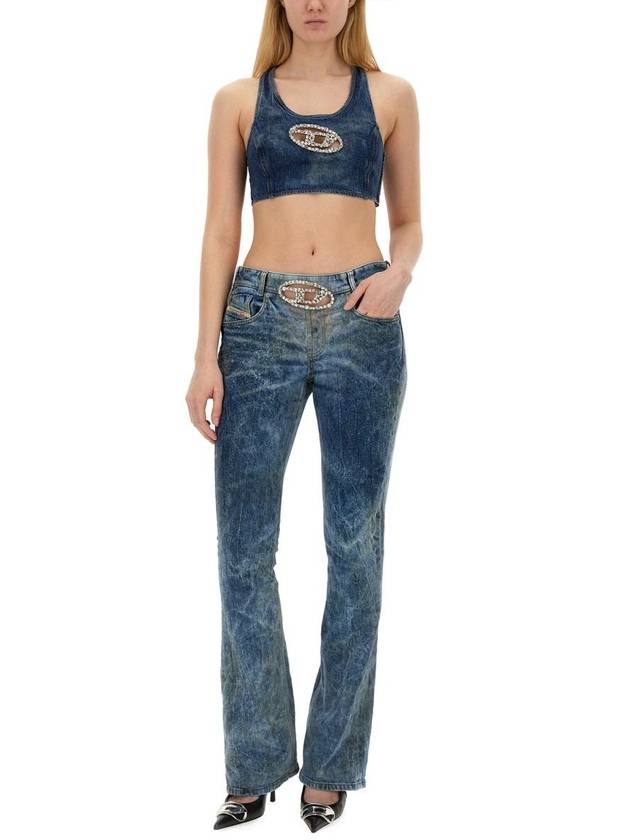 Denim Straight Pants A14555 0PGAL 01 DENIM - DIESEL - BALAAN 3