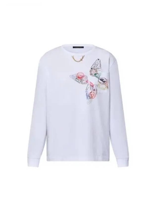 Travel Stamp Flower Long Sleeved Top 1AGDD4 - LOUIS VUITTON - BALAAN 1