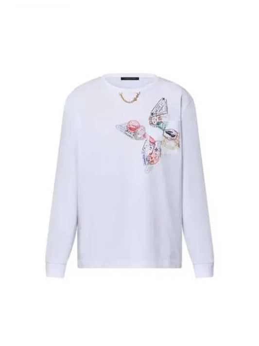 Travel Stamp Flower Long Sleeved Top 1AGDD4 - LOUIS VUITTON - BALAAN 1