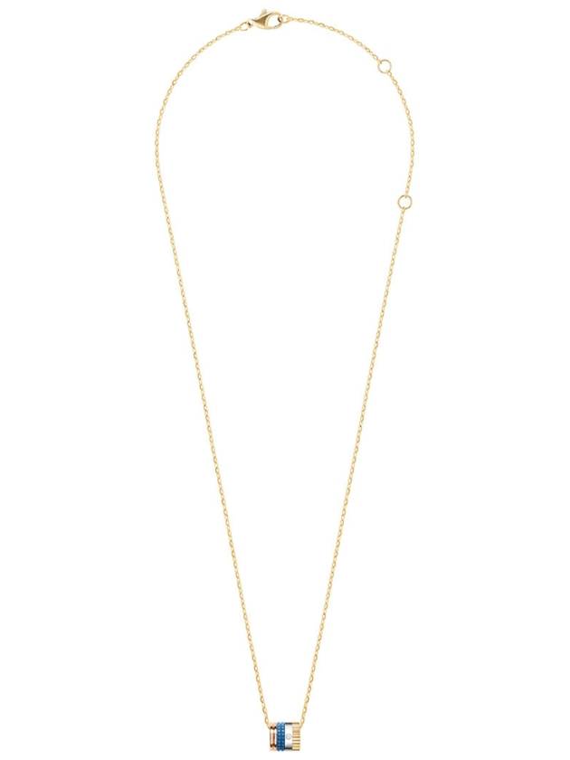 Quatre Blue Edition Mini Ring Pendant Necklace Gold - BOUCHERON - BALAAN 3