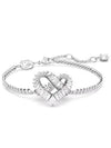 Matrix Heart Bracelet Silver - SWAROVSKI - BALAAN 3