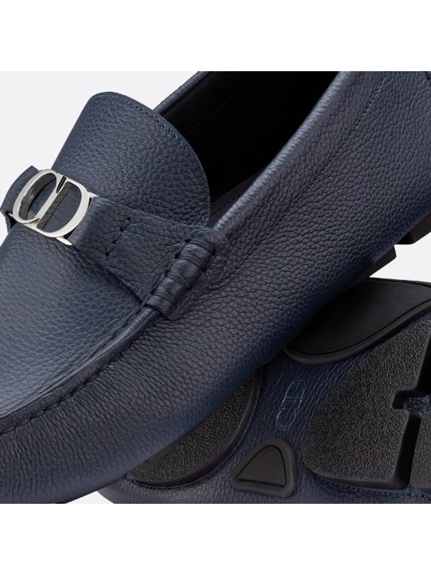 CD Signature Buckle Strap Loafers Blue - DIOR - BALAAN 6