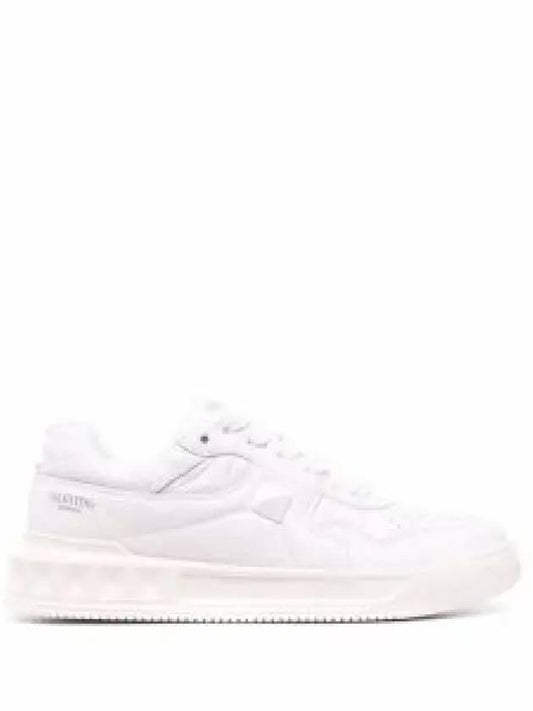 Logo Studded Low-Top Sneakers White - VALENTINO - BALAAN 2