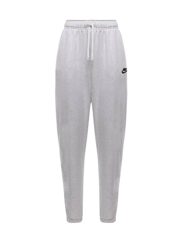 Club Fleece Mid-Rise Oversized Track Pants White - NIKE - BALAAN 1