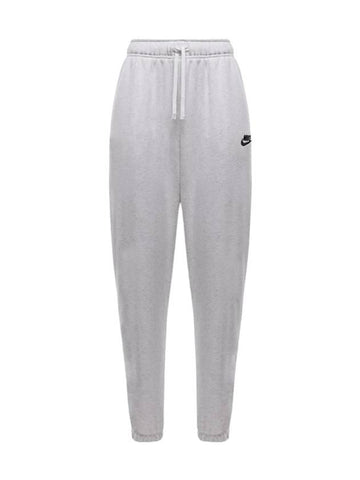 Club Fleece Mid-Rise Oversized Track Pants White - NIKE - BALAAN 1