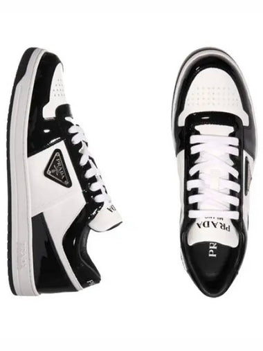 Downtown leather sneakers - PRADA - BALAAN 1