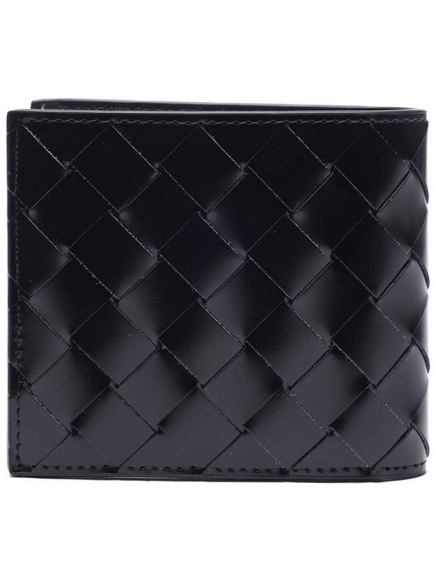 Intrecciato Half Wallet Black - BOTTEGA VENETA - BALAAN 5