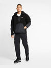 Sherpa Fleece Half Zip-Up Hoodie Black - NIKE - BALAAN 6