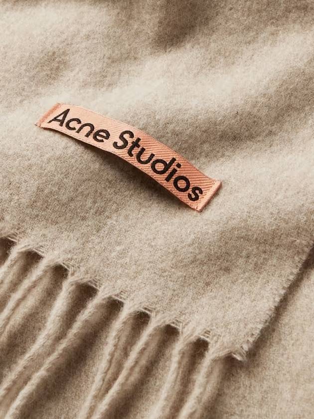 Wool Fringe Muffler Oatmeal Melange - ACNE STUDIOS - BALAAN 6