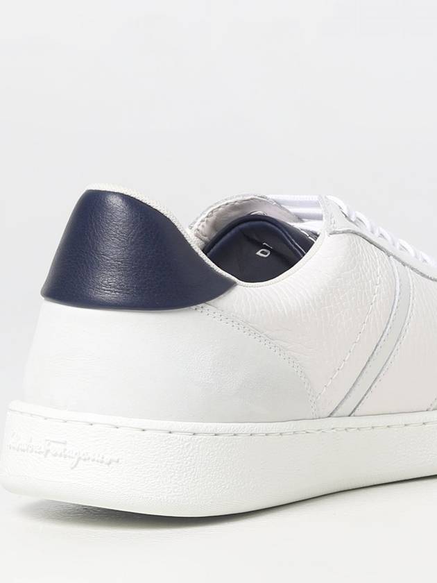 Signature Low Top Sneakers White - SALVATORE FERRAGAMO - BALAAN 4