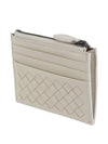 Intrecciato Zipper Card Wallet White - BOTTEGA VENETA - BALAAN 4