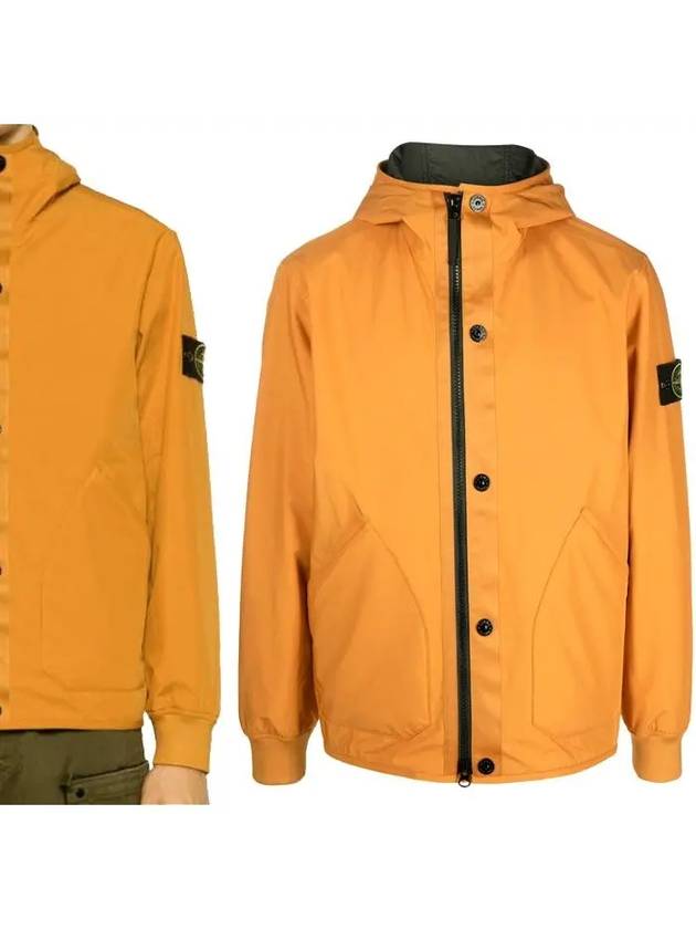 Soft Shell-R E.Dye Pure Insulation Technology Recycled Polyester Primaloft Hooded Jacket Rust - STONE ISLAND - BALAAN 2