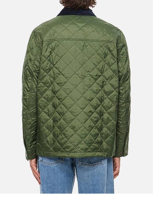 Kenning Quilting  Logo Patch Jacket Green - BARBOUR - BALAAN 5