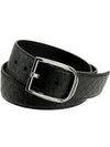 GG Microssima Leather Belt Black - GUCCI - BALAAN 2