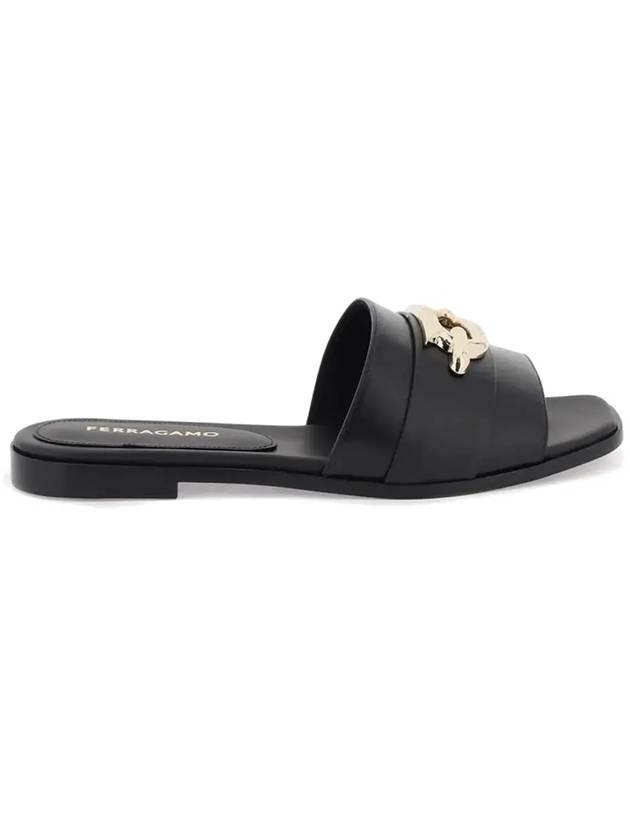 Priscilla PRISCILLA 10 slide sandals black 0763941 - SALVATORE FERRAGAMO - BALAAN 2