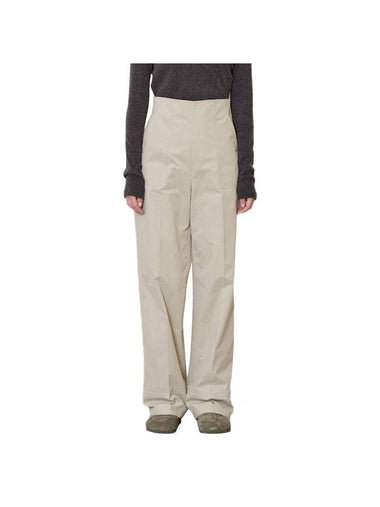 Cation Cotton Curved Wide Pants Kaka Beige - JUN BY JUN K - BALAAN 1