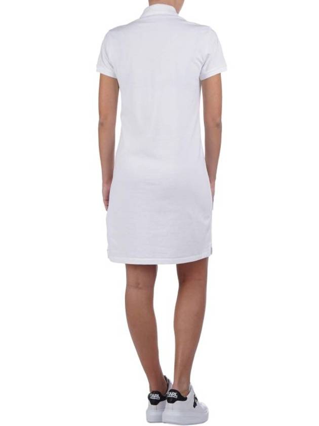 Women's Pony Logo Midi Dress White - POLO RALPH LAUREN - BALAAN 4