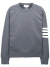 4 Bar Armband Milano Stitch Knit Top Mid Grey - THOM BROWNE - BALAAN 2