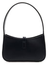 LE 5A 7 Small Smooth Leather Hobo Shoulder Bag Black - SAINT LAURENT - BALAAN 4