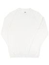 Men's Lens Wappen Long Sleeve Knit Top White - CP COMPANY - BALAAN 2