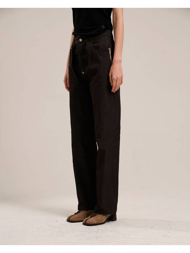 Cutting Line Rivet Pants Charcoal - TUDE - BALAAN 3