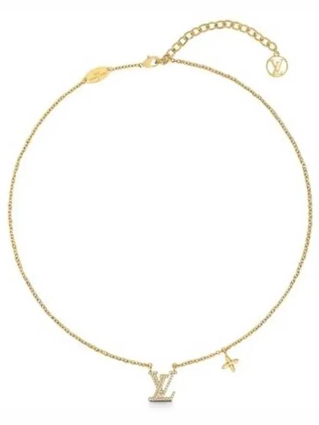 LV Iconic Crystal Necklace Gold - LOUIS VUITTON - BALAAN 5