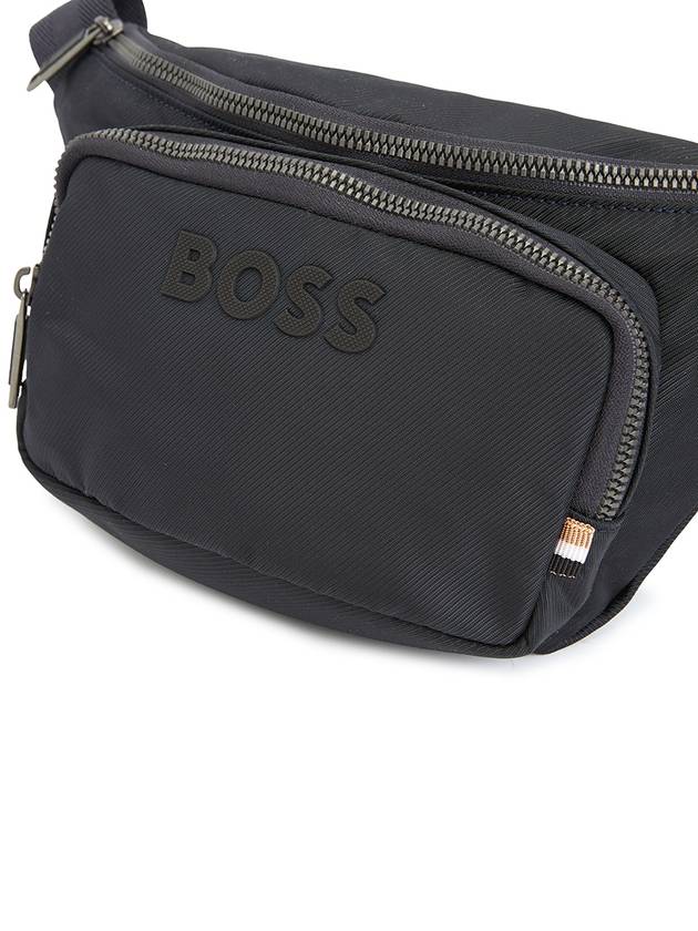 Catch 3.0 Logo Stripe Strap Belt Bag Dark Blue - HUGO BOSS - BALAAN 7