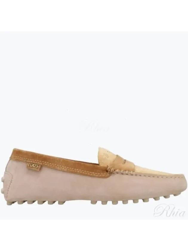 Gommino Suede Driving Shoes Beige - TOD'S - BALAAN 2