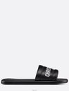 Every-D Embossed Lambskin Slippers Black - DIOR - BALAAN 5