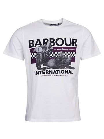 International Racer Short Sleeve T-Shirt White - BARBOUR - BALAAN 1