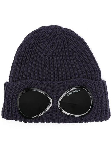 C.P. Company Extra Fine Merino Wool Goggle Beanie - CP COMPANY - BALAAN 1