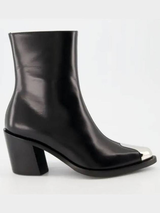 Silver Toe Ankle Middle Boot Heels - ALEXANDER MCQUEEN - BALAAN 2