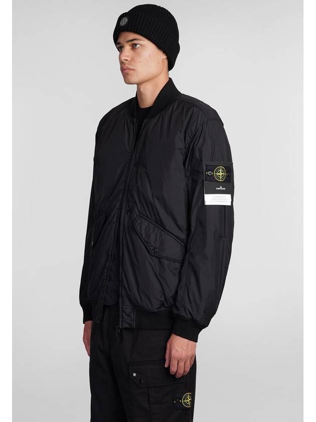 Reps R NY Bomber Jacket Black - STONE ISLAND - BALAAN 5