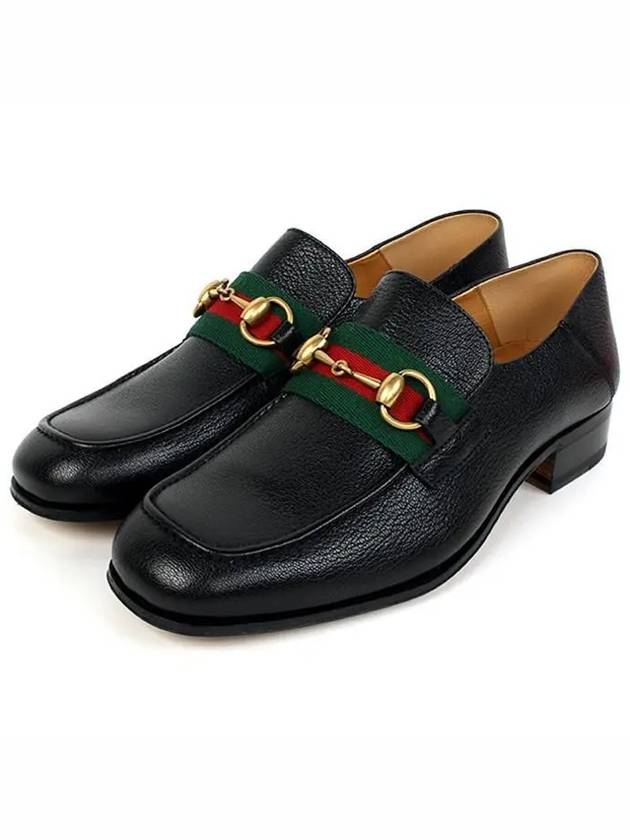 Men's Horsebit Loafer Black - GUCCI - BALAAN.