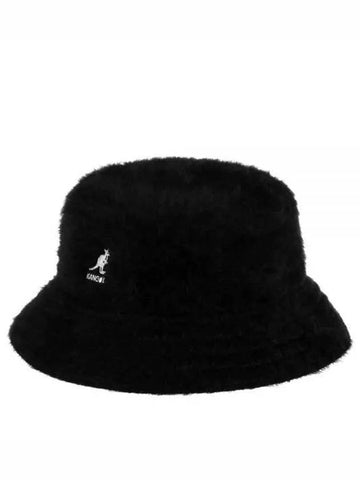 Angora blend bucket hat black ivory K3477 - KANGOL - BALAAN 1