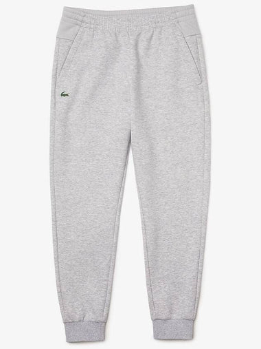 Men's Mesh Panel Logo Track Pants Grey - LACOSTE - BALAAN 1