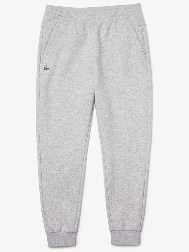 Men's Mesh Panel Logo Track Pants Grey - LACOSTE - BALAAN 1