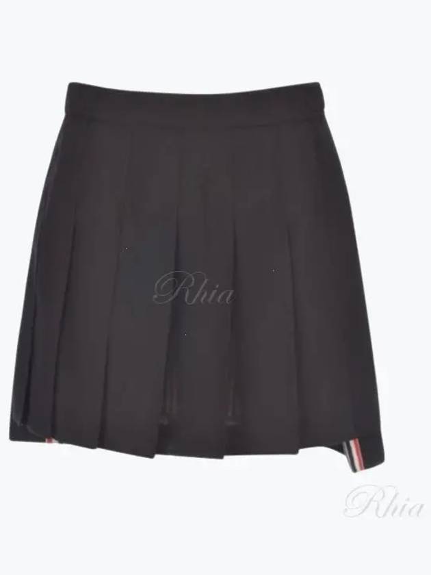 Wool Fresco Pleated Mini Skirt FGC402V 00473 001 - THOM BROWNE - BALAAN 2