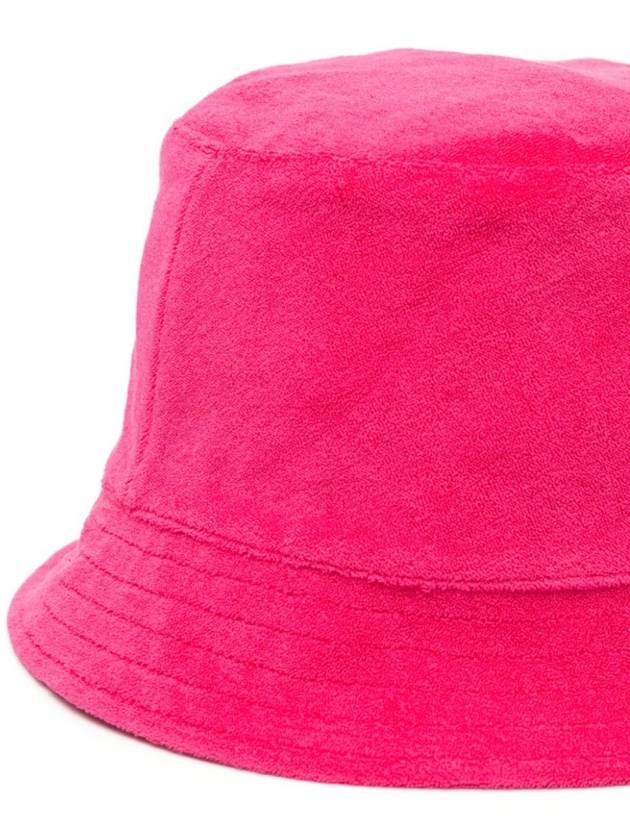 Reversible Logo Patch Bucket Hat Pink - MONCLER - BALAAN 4