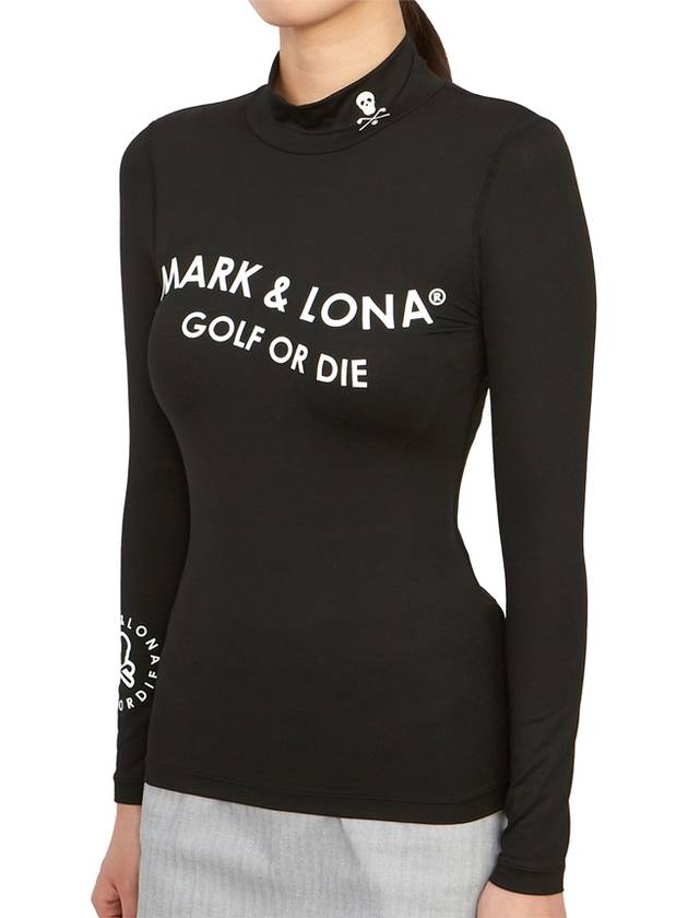 Golf Wear Women s Long Sleeve T Shirt MLW 3C AU01 BLACK - MARK & LONA - BALAAN 3