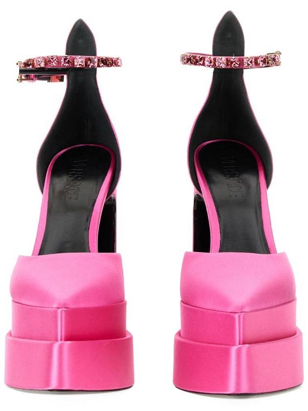 Women's Avitas Pointy Platform Sandals Heel Pink - VERSACE - BALAAN 3