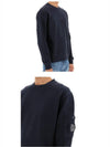 Brushed Emerized Diagonal Fleece Sweatshirt Navy - CP COMPANY - BALAAN 6