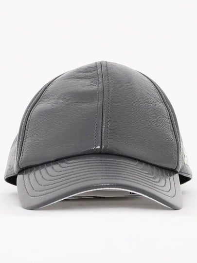 Embroidered Logo Glossy Finish Ball Cap Steel Grey - COURREGES - BALAAN 2