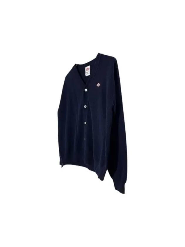 DTD0030 000 DKNAVY Vneck wool cardigan navy - DANTON - BALAAN 2