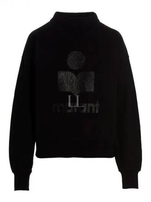 Moby Logo Print Sweatshirt Black - ISABEL MARANT - BALAAN 2