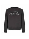 Logo Print Crew Neck Sweatshirt Black - MARTINE ROSE - BALAAN 2